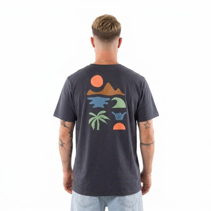 Polera Hombre T-Shirt Hang Loose Dark Shadow Spirit Aloha