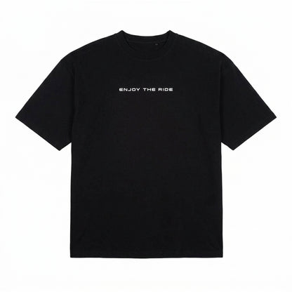 Polera Hombre T-Shirt Oversize Hang Loose Black Enjoy The Ride