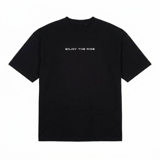 Polera Hombre T-Shirt Oversize Hang Loose Black Enjoy The Ride