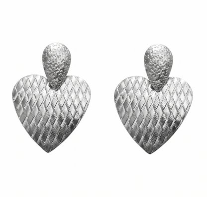 💓 Aros Corazón con Textura