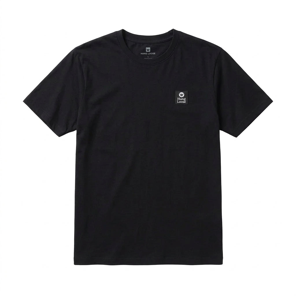 Polera Hombre T-Shirt Hang Loose Black Shaka Essencial