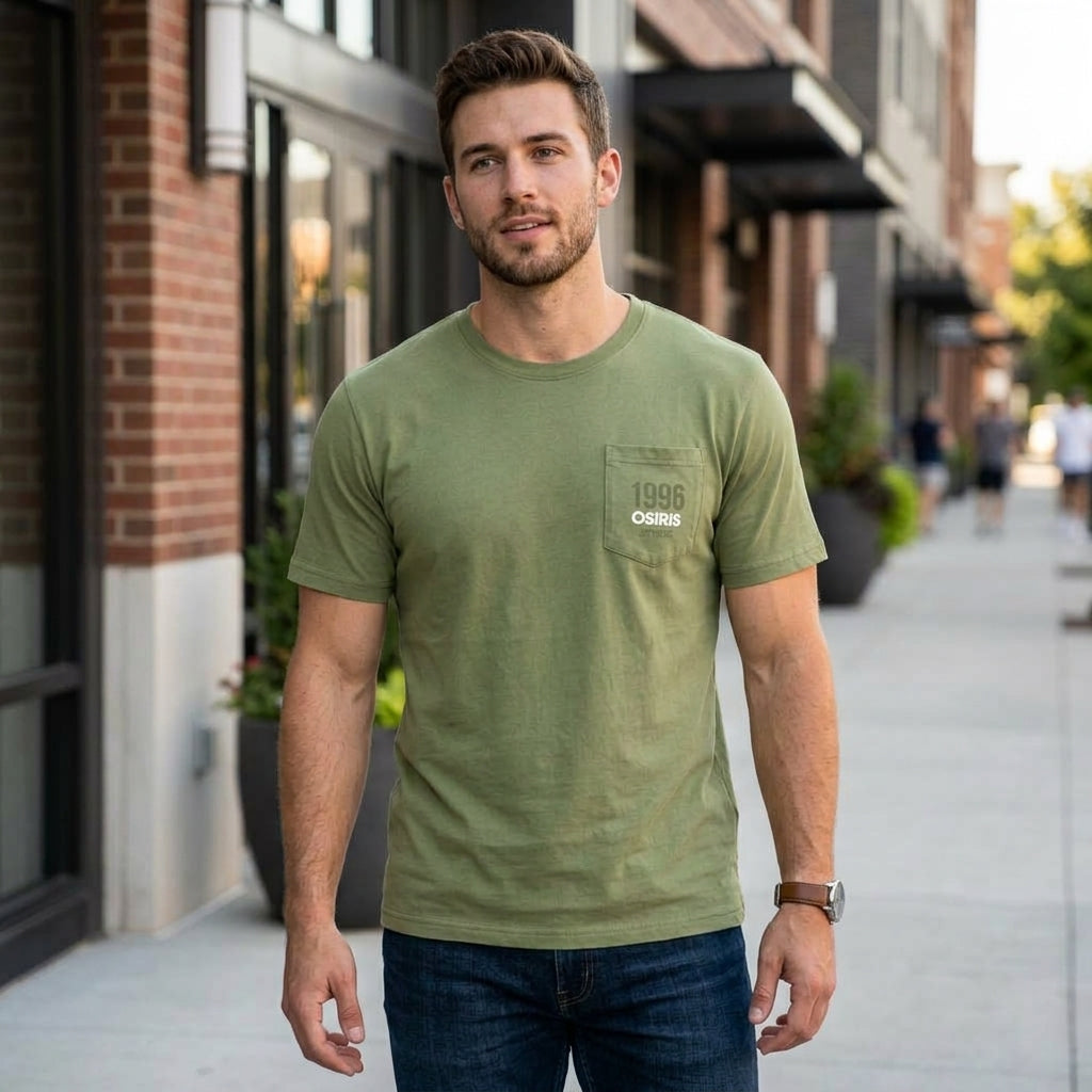 Polera Hombre Osiris Bear Verde