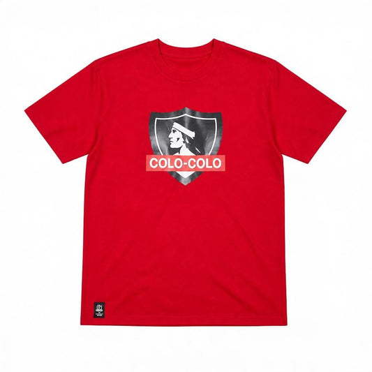 Polera Colo Colo Urbano Hombre Escudo Rojo