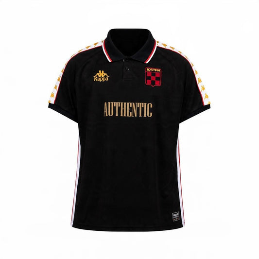 Polera Kappa Hombre Authentic Negro Dorado