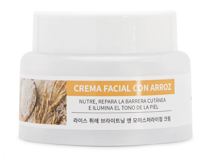 Crema Facial con Arroz