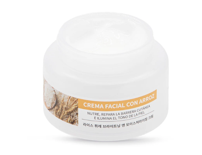 Crema Facial con Arroz