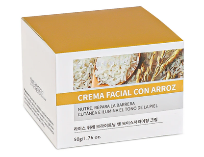 Crema Facial con Arroz